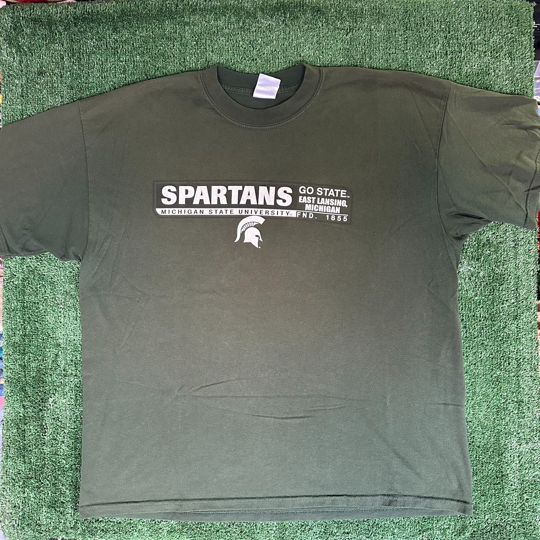 NCAA Vintage Michigan State Spartans T-Shirt Y2K MSU College Tee Size US XXL / EU 58 / 5 - 1 Thumbnail