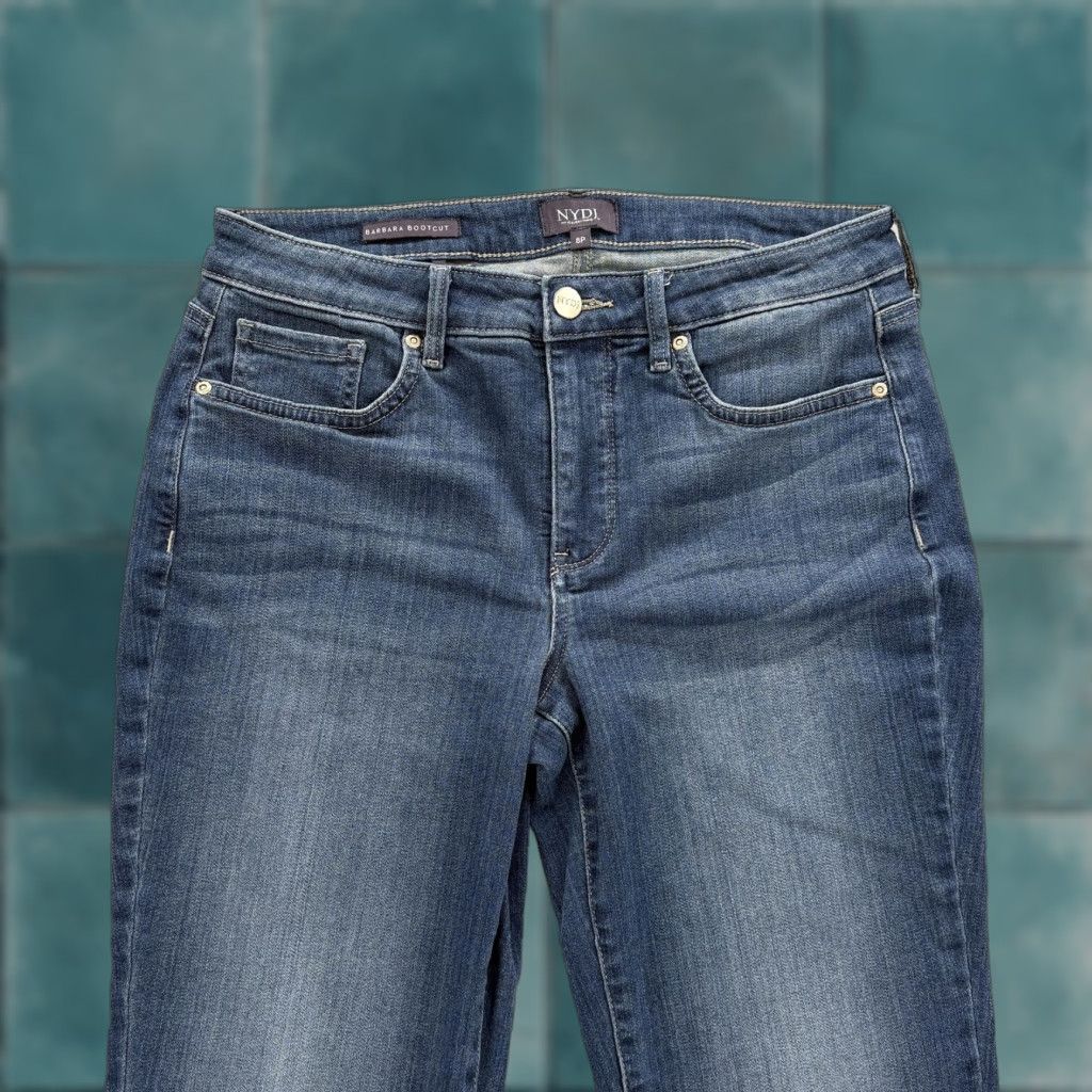 NYDJ NYDJ Jeans Womens 8P Petite Bootcut Mid Rise Blue Denim Pants Size 30" / US 8 / IT 44 - 1 Thumbnail