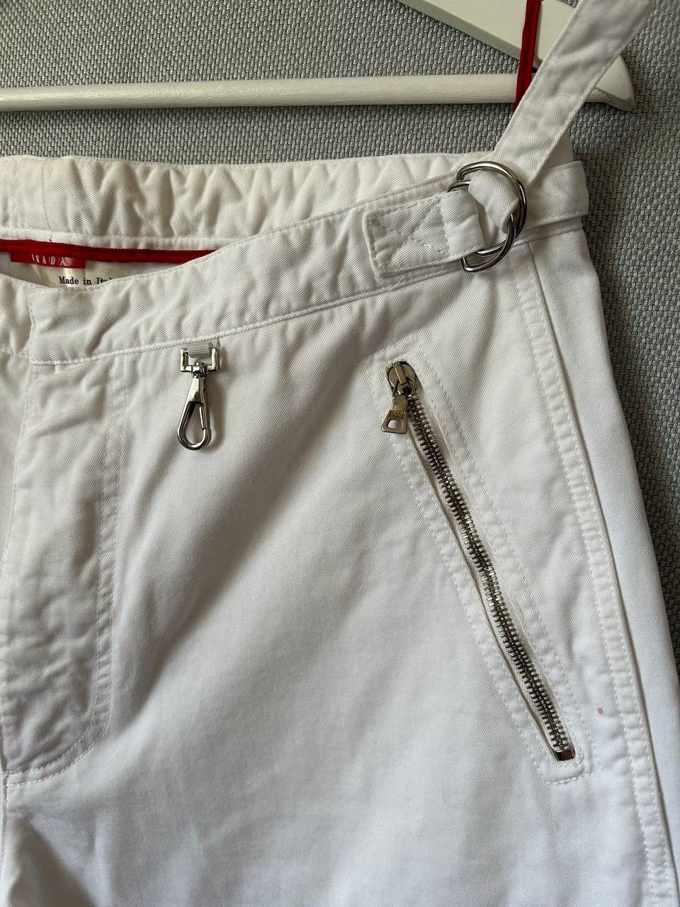 Prada Archive Prada Cargo White Denim Pants Size US 34 / EU 50 - 11 Thumbnail