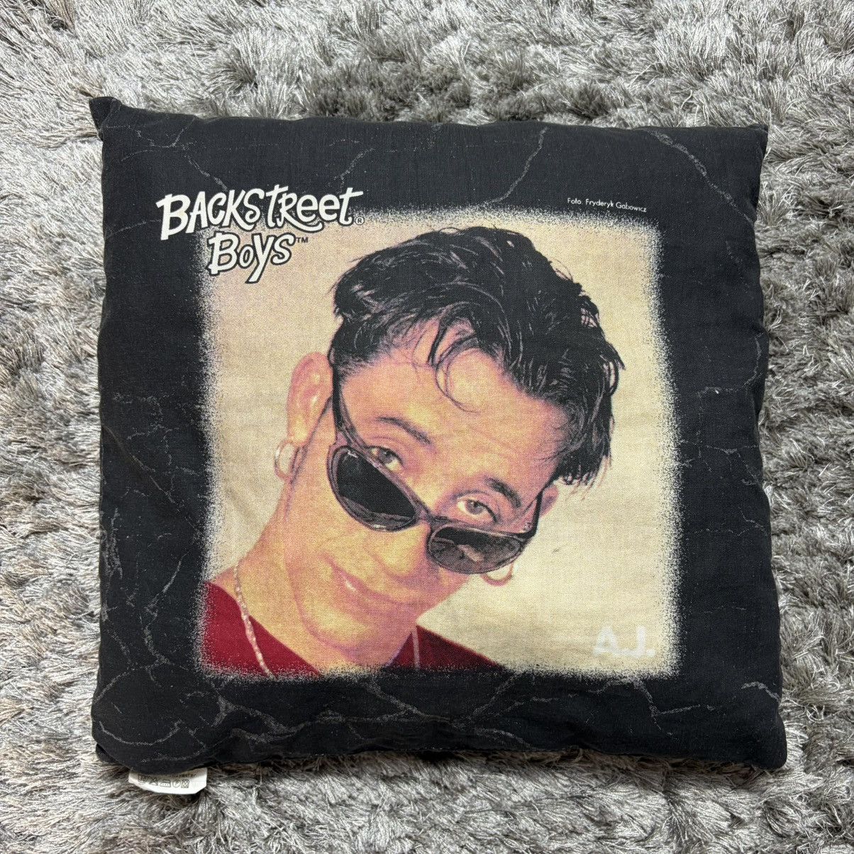 Band Tees Vintage 1996 Backstreet Boys AJ Small Decorative Pillow Band Size ONE SIZE - 4 Thumbnail