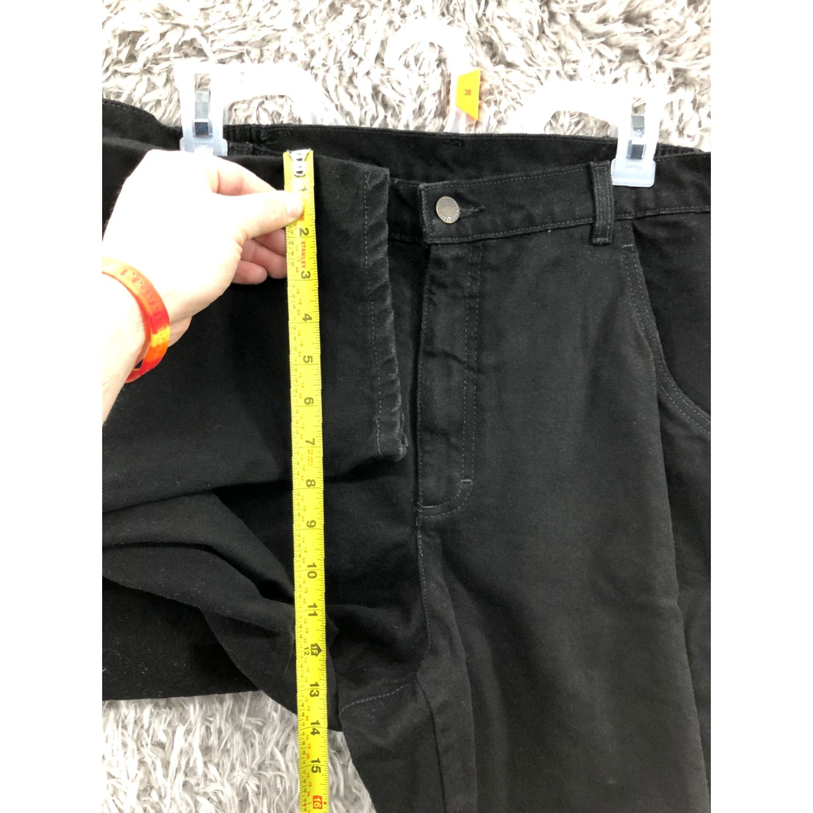 Vintage Elizabeth Jeans Women's Plus Size 18 High Rise Dark Wash Black Denim Skinny 5-Pocket Elizabeth Sport by Liz Claiborne Womens Jeans Mens? Size 40" / US 18 - 4 Thumbnail