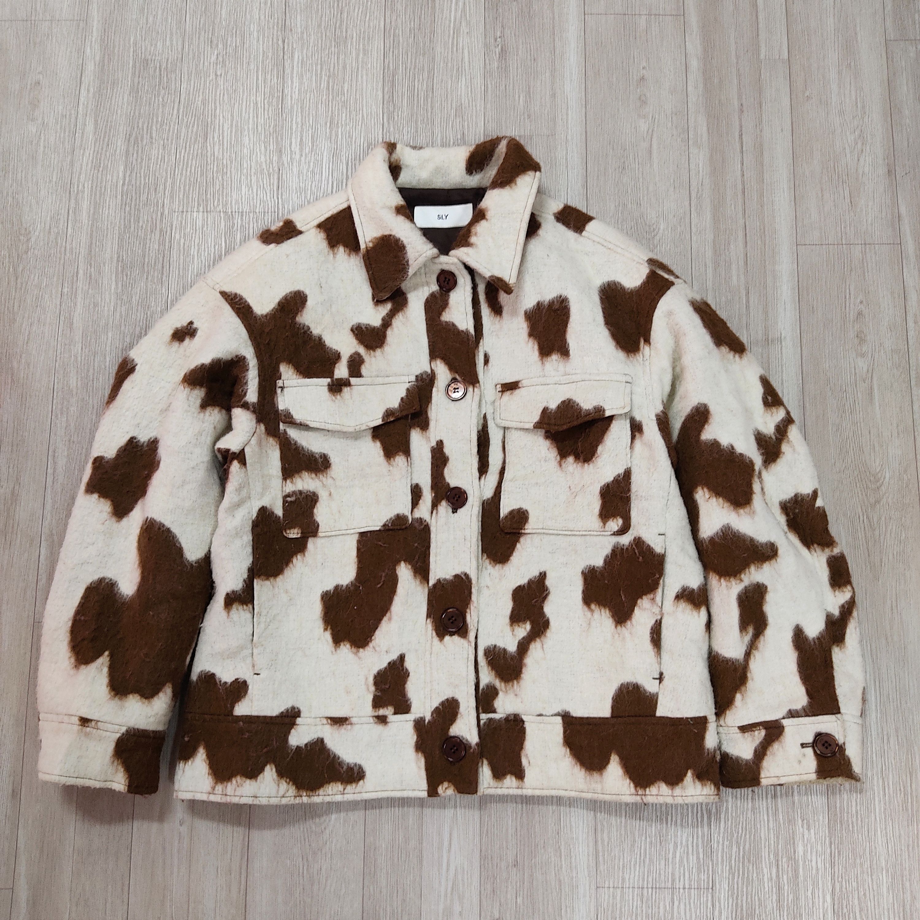SLY SLY Cow Pony Shaggy Overshirt Wool Jacket Size US L / EU 52-54 / 3 - 3 Thumbnail