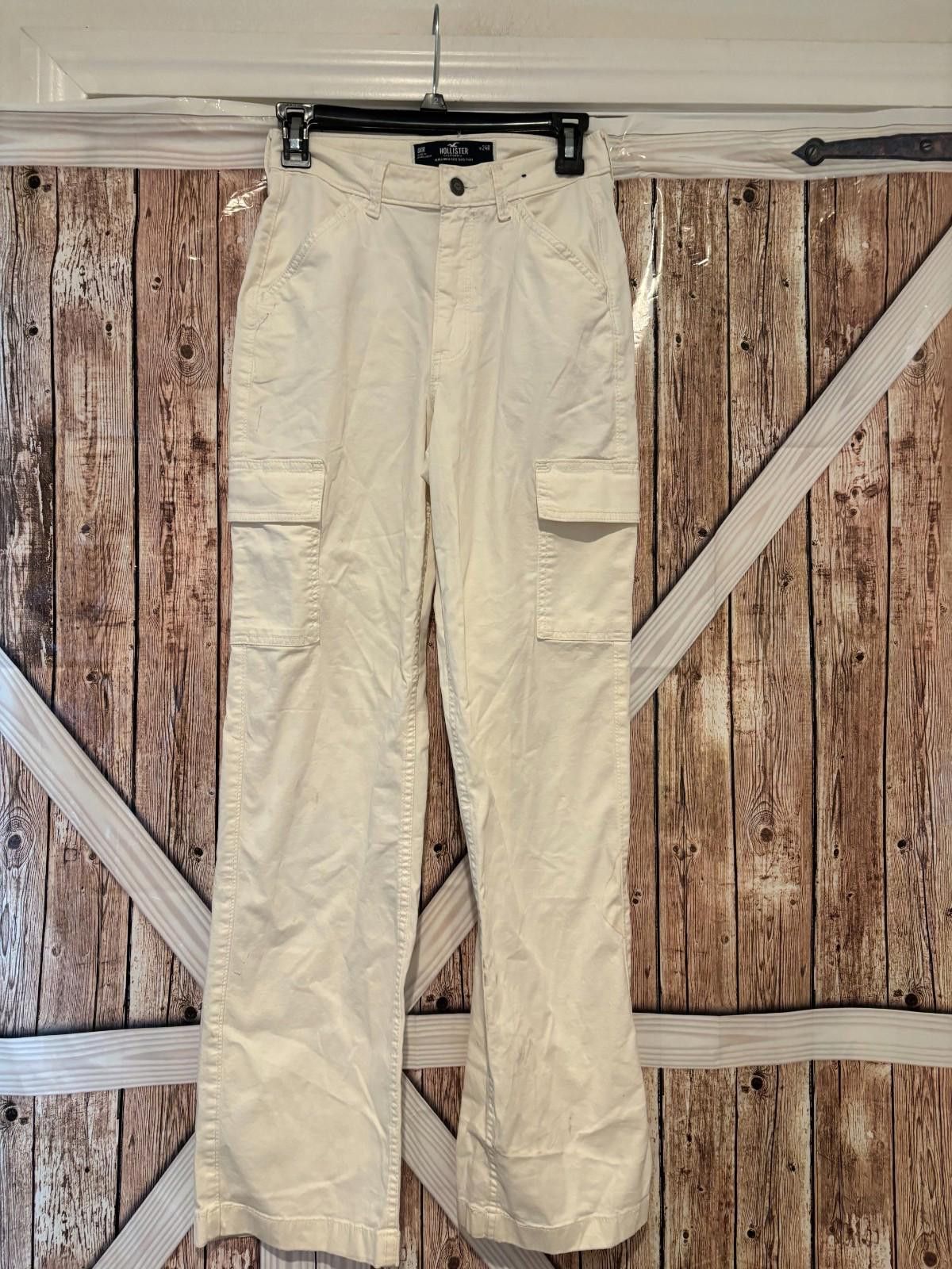 Theory Womens Theory sz 4 cream cargo capris preloved #254 Size 27" / US 4 / IT 40 - 2 Thumbnail