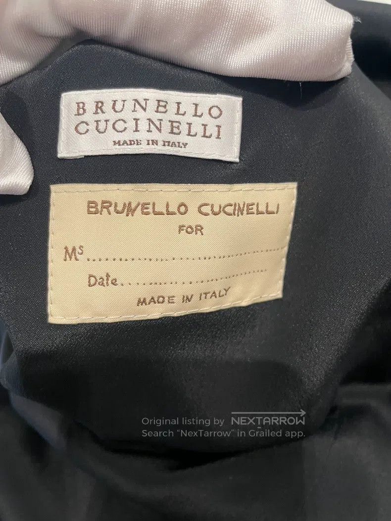 Brunello Cucinelli Brunello Cucinelli Black Wool Suit Jacket Size S / US 4 / IT 40 - 8 Thumbnail