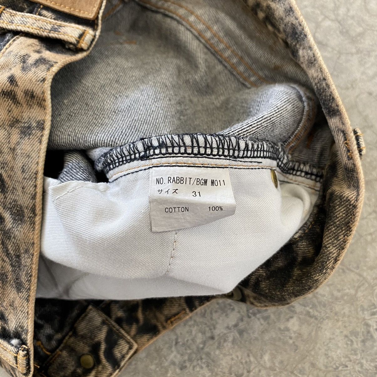Le Grande Bleu (L.G.B.) L.G.B Rabbit Wide Leg Rusty Black Oversized Jeans Size US 31 - 24 Thumbnail