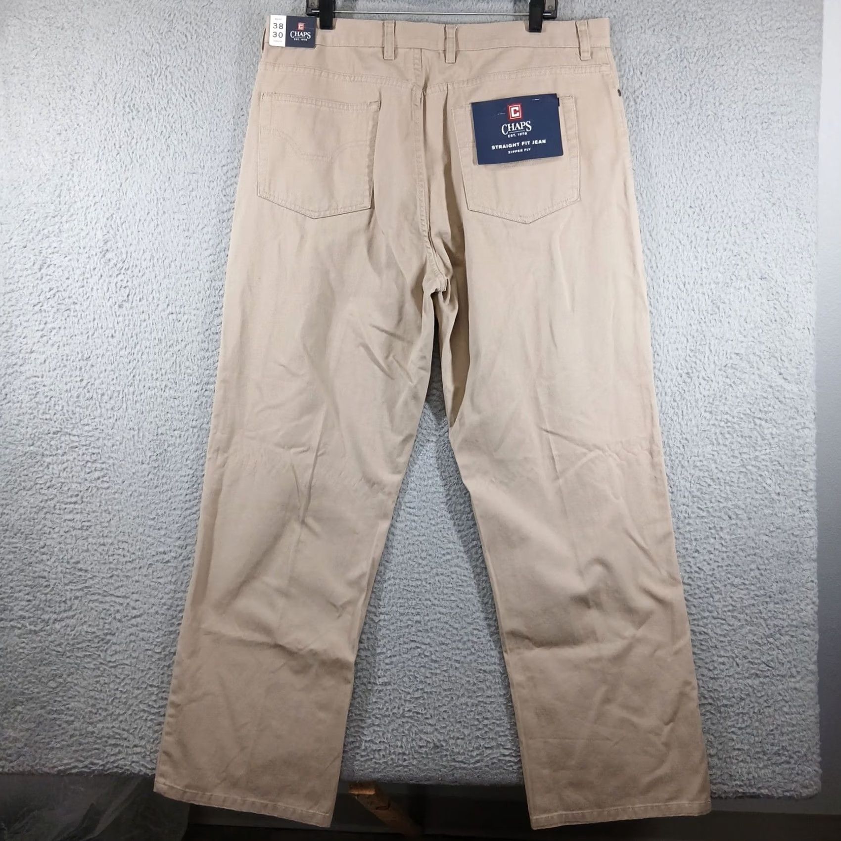 Chaps Chaps Tan Straight Fit Stretch Cotton Twill Chino Pants 38x30 Size US 38 / EU 54 - 3 Thumbnail