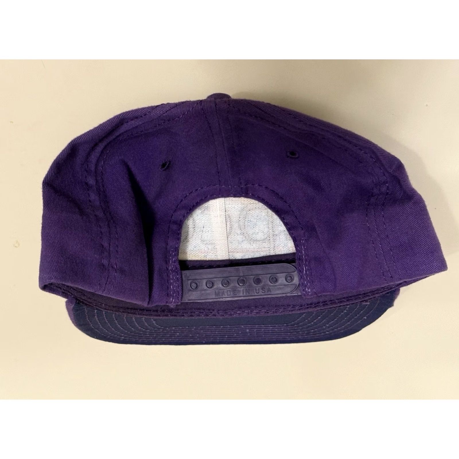 Disney VINTAGE Disney Snapback Hat OSFA Men Purple Twill Adjustable 90s Epcot Goofy Mickey Minnie Logo Hat Size ONE SIZE - 5 Thumbnail