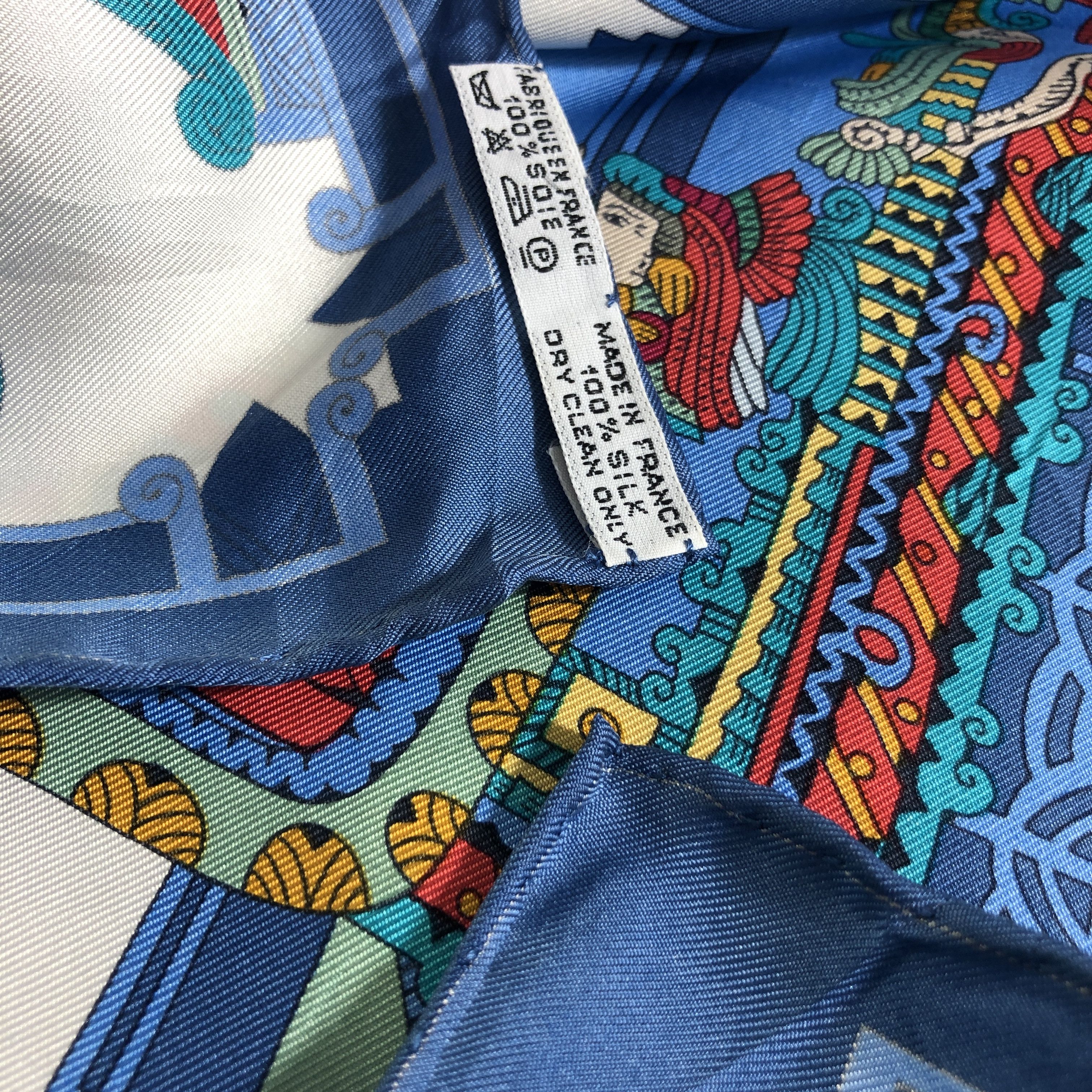 Hermes Hermes Astres et Soleils BY ANNIE FAIVRE Silk Scarf M1134 Size ONE SIZE - 10 Thumbnail