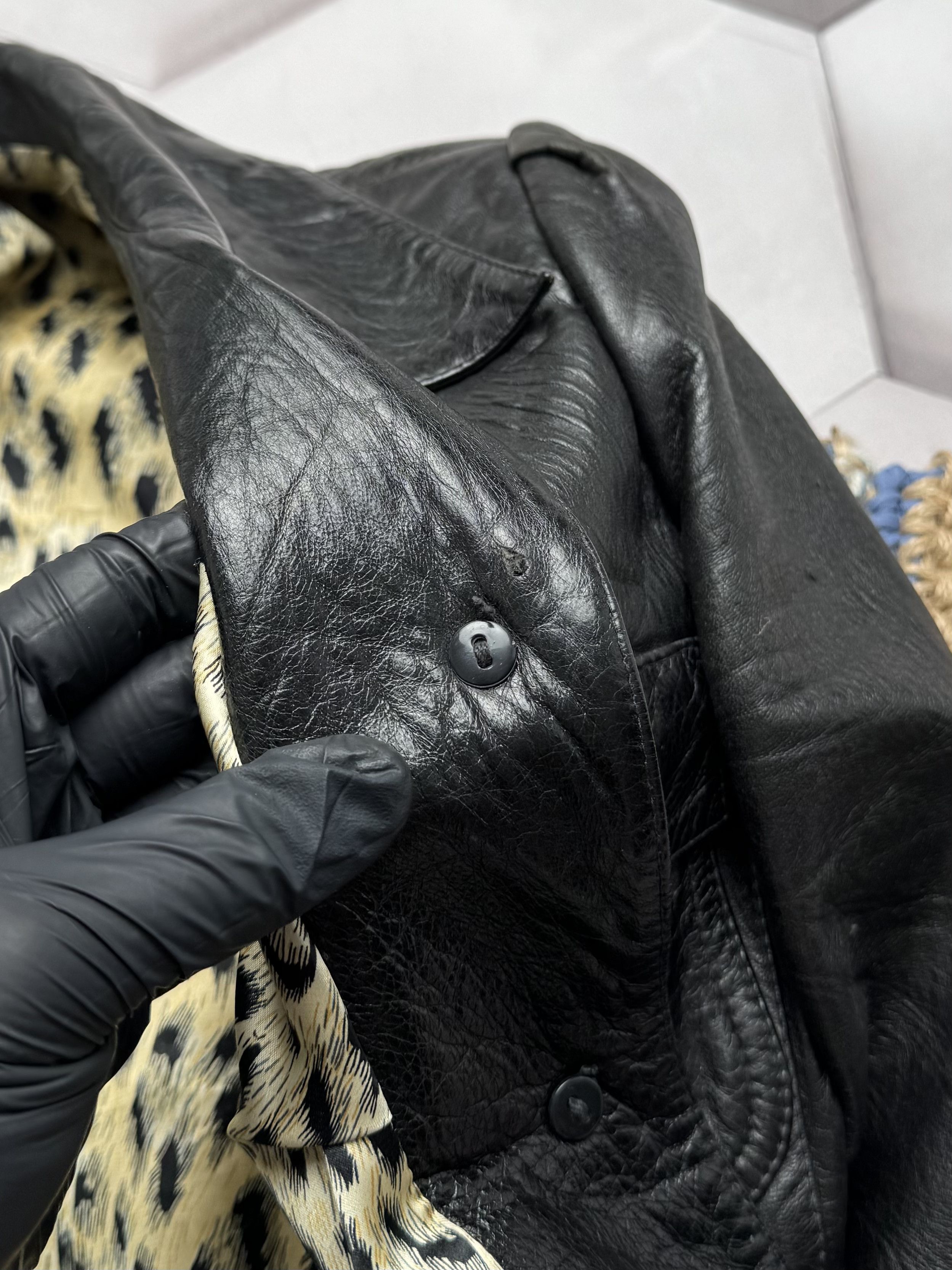 Vintage Vintage Leather Cropped Jacket (E4) Size S / US 4 / IT 40 - 8 Thumbnail