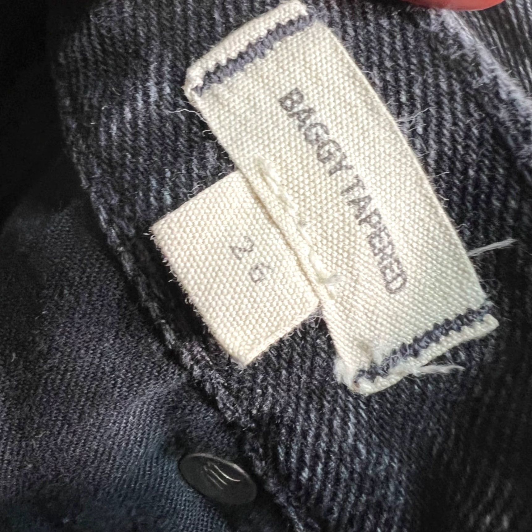 Madewell Madewell Womens 26 Denim Jeans Baggy Tapered High-Rise Black Cotton Denim 5-Pocket Womens Jeans Size 26" / US 2 / IT 38 - 4 Thumbnail