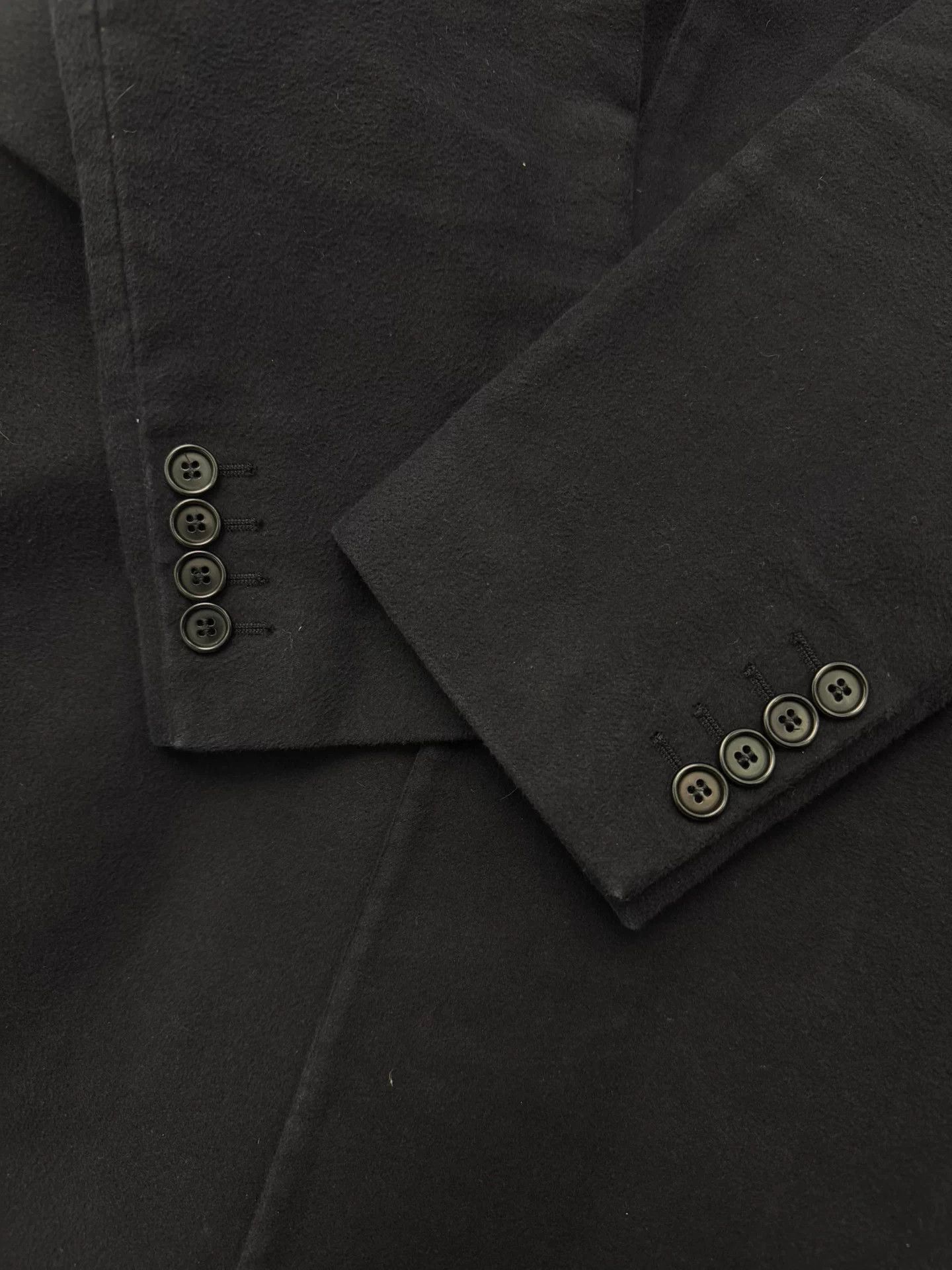 Helmut Lang Helmut Lang 2003 Chestfield Moleskin Black Coat 46 Size US S / EU 44-46 / 1 - 5 Thumbnail