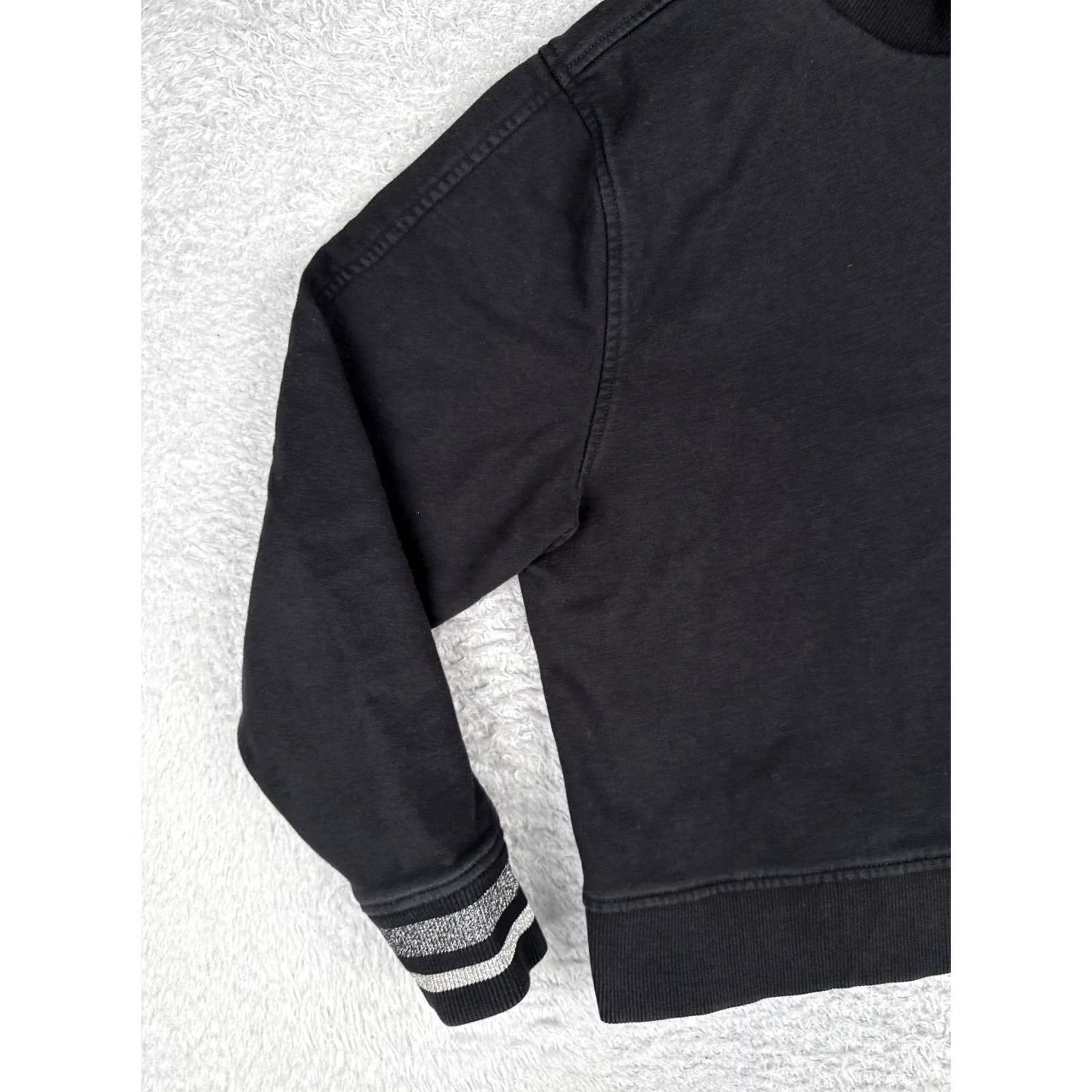 Tommy Hilfiger Tommy Hilfiger Sweater Womens L Black Mock Neck Pullover Embroidered Logo Cuff Jersey Knit Pullover Size L / US 10 / IT 46 - 3 Thumbnail