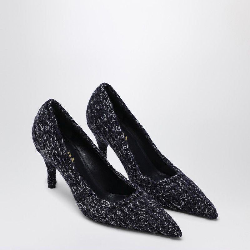 Prada Prada Blue Knitted Décolleté Size US 8.5 / IT 38.5 - 1 Thumbnail