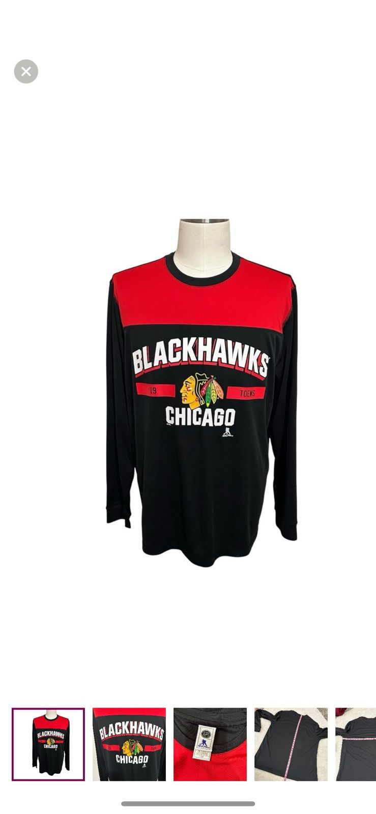 NHL NHL Chicago Blackhawks large long sleeved toews athletic tee Size US L / EU 52-54 / 3 - 1 Thumbnail