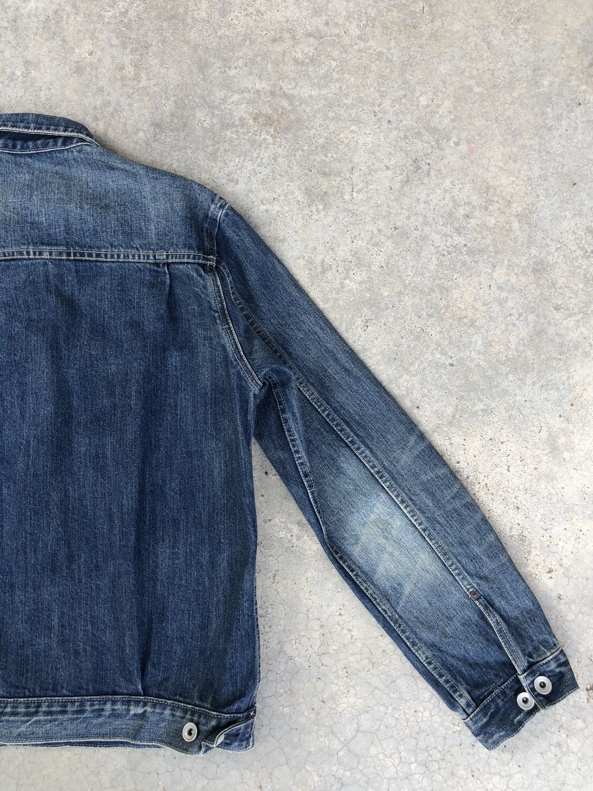 ADAM ET ROPE Type 1 Denim Jacket Distressed Denim Size US M / EU 48-50 / 2 - 10 Thumbnail