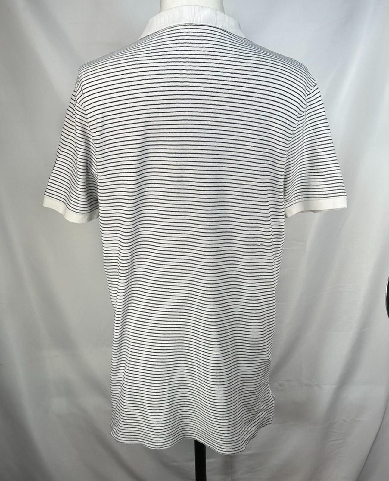Jos. A. Bank J Crew 1/4 Button Stretch Pique Polo Shirt White Mens XL Size US M / EU 48-50 / 2 - 2 Thumbnail