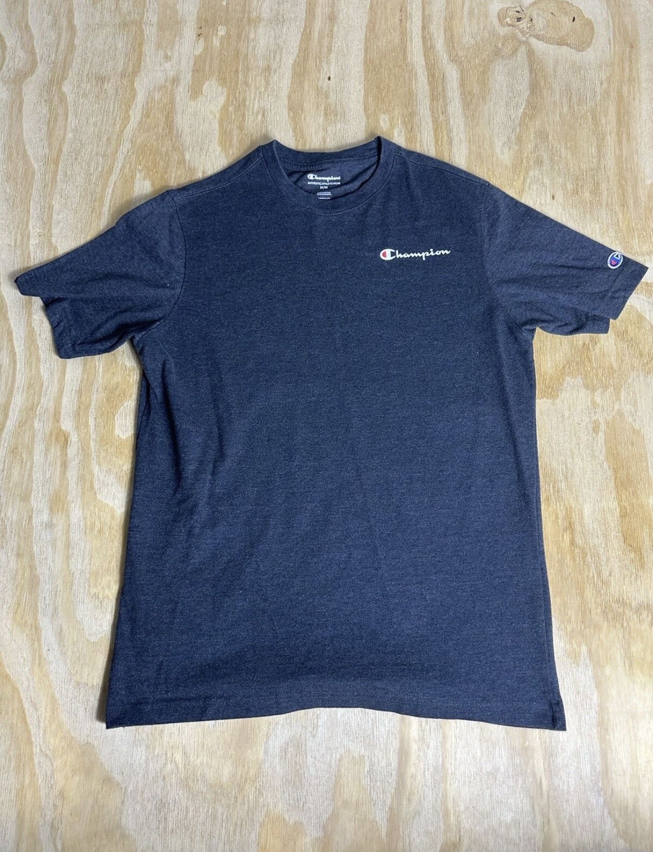 Champion × Vintage Champion T-Shirt Men’s Size L Navy Athletic Fit Logo Tee Size US L / EU 52-54 / 3 - 1 Thumbnail