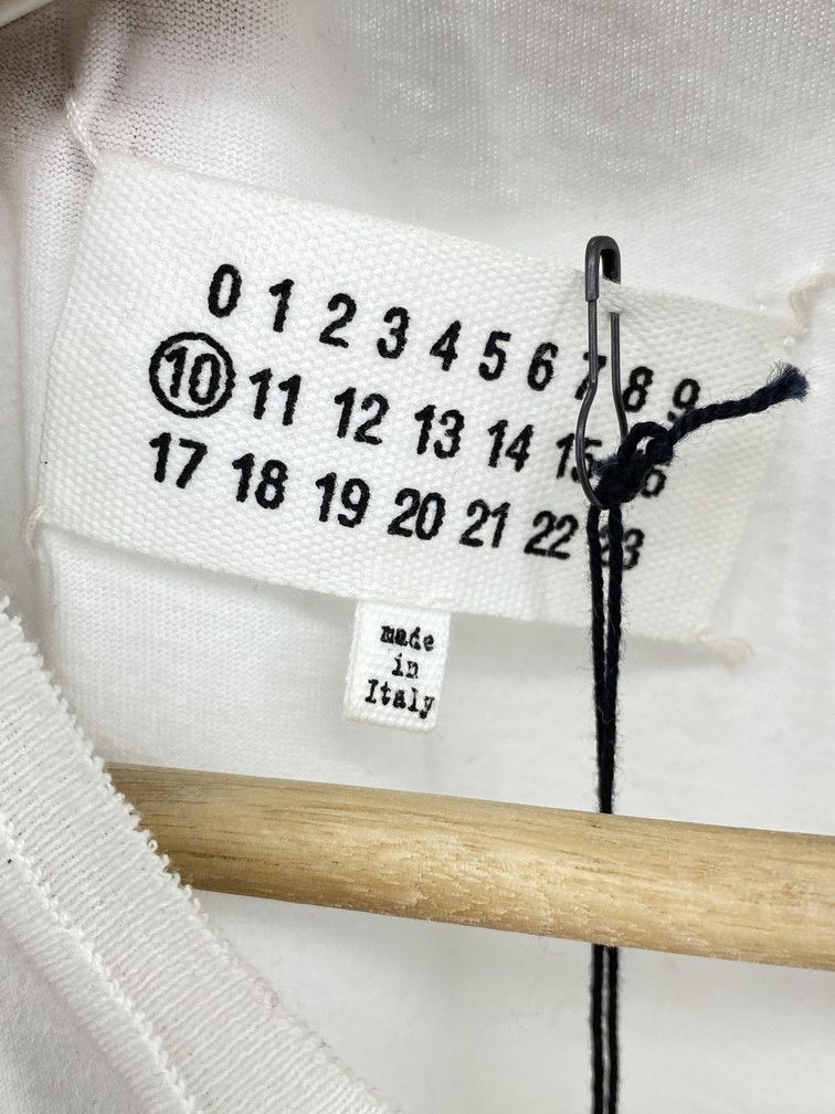 Maison Margiela SS22 Tag Front White Tee Size US S / EU 44-46 / 1 - 4 Thumbnail
