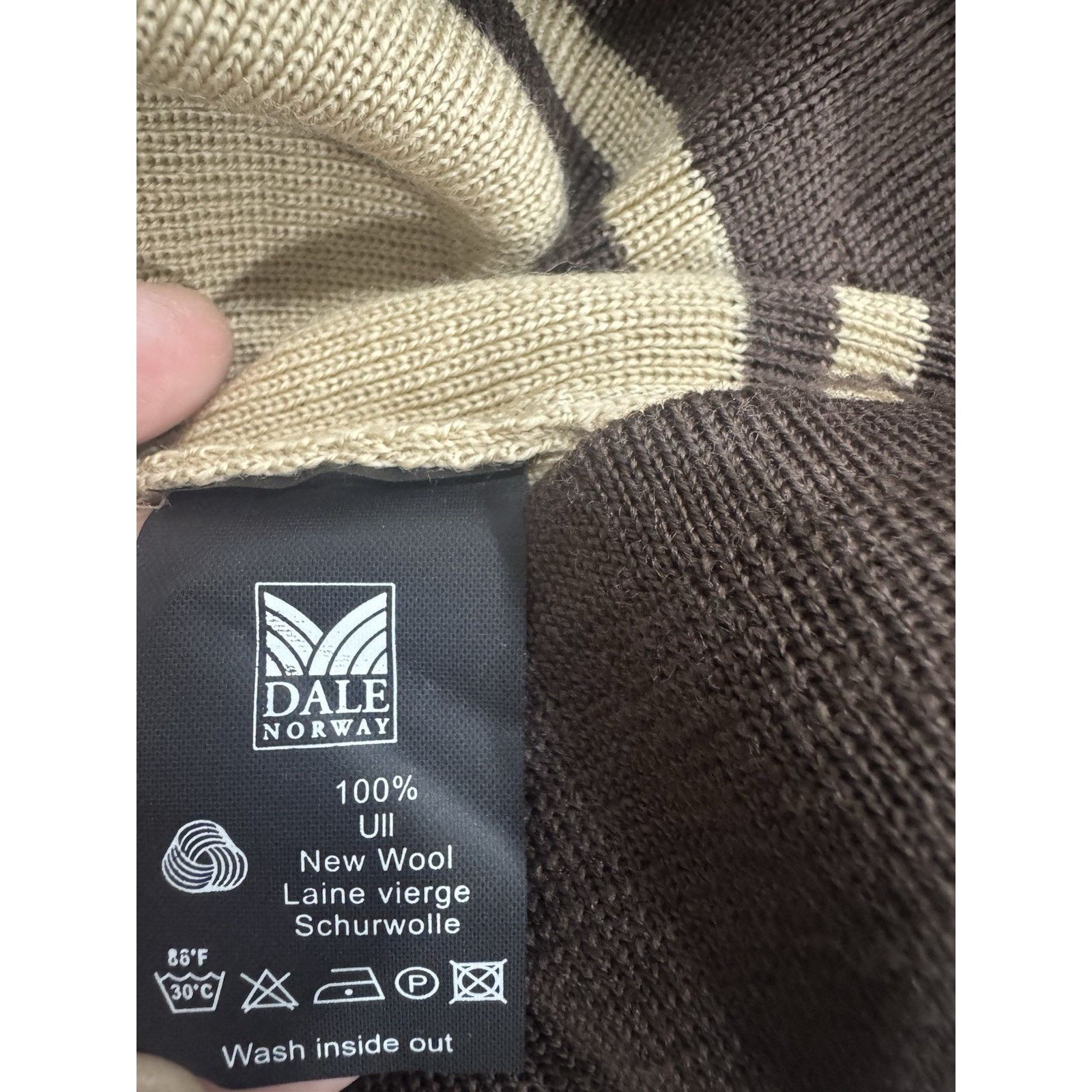 Dale Of Norway Dale of Norway Wool Half Zip Sweater Beige/brown Sz Large Size L / US 10 / IT 46 - 6 Thumbnail
