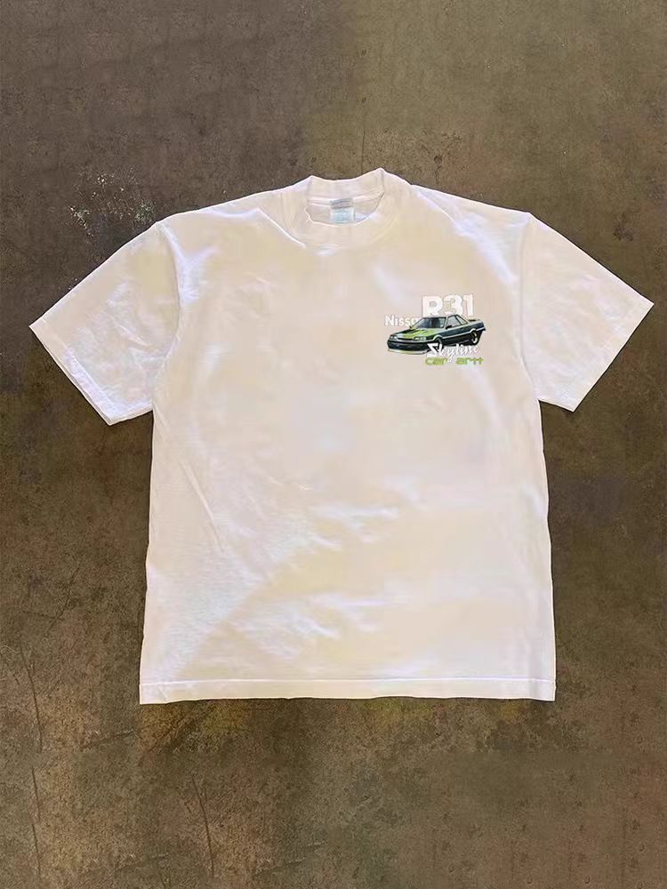 Japanese Brand × Vintage Street loose washed retro car print t-shirt Size US M / EU 48-50 / 2 - 2 Thumbnail