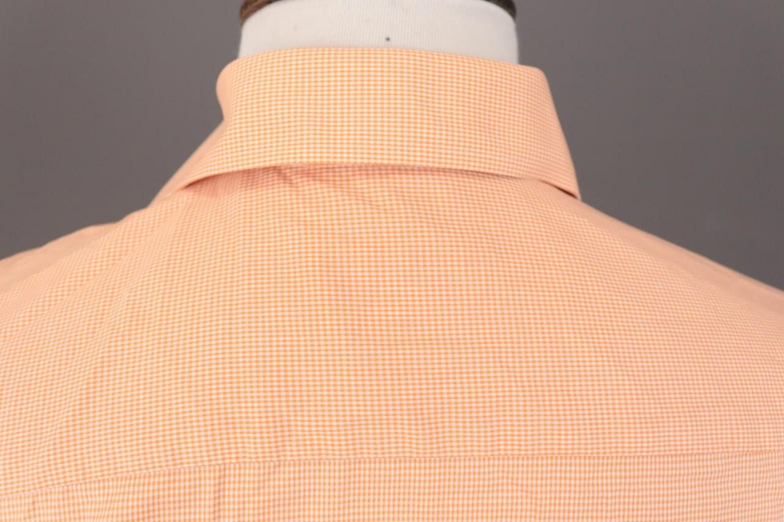 Eton Eton Slim orange Check Long Sleeve Shirt Size 38 / 15 / S Size US M / EU 48-50 / 2 - 11 Thumbnail