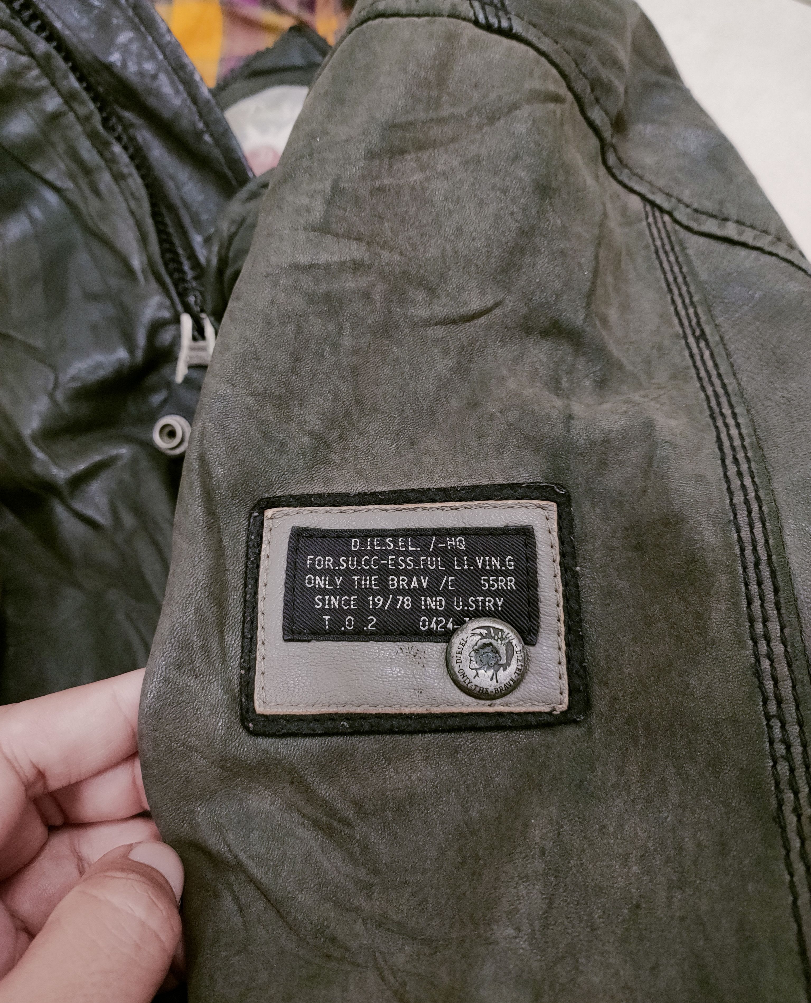 Diesel 🔥Vtg Diesel Sheep Skin Leather Jacket 🔥 Size US M / EU 48-50 / 2 - 11 Thumbnail