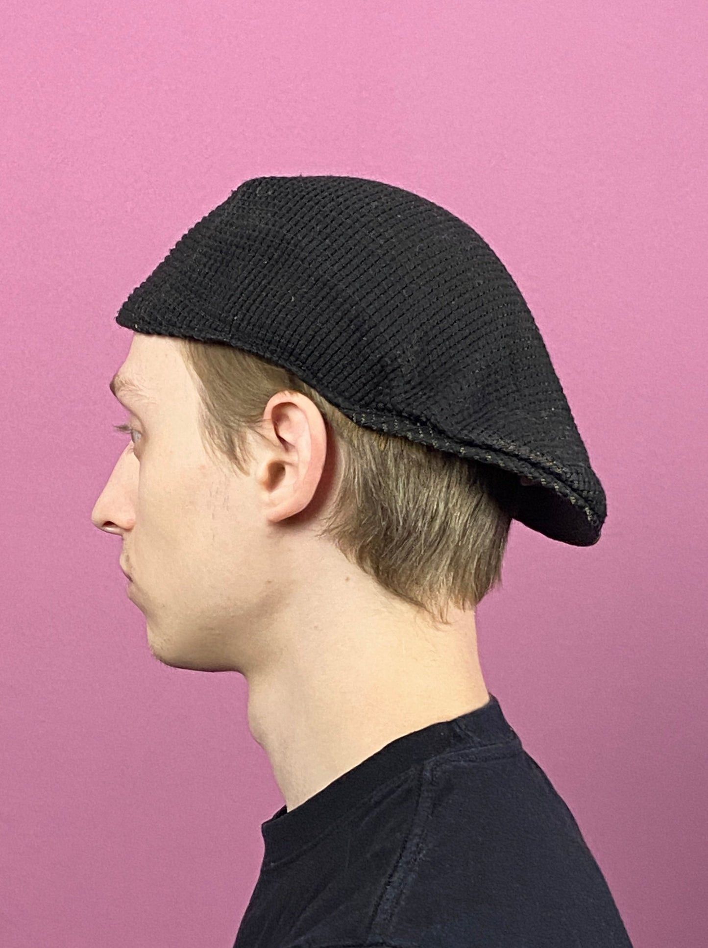Kangol × Vintage 90s Kangol Logo Vintage Flat Cap - M Brow Polyester Blend Size ONE SIZE - 5 Thumbnail