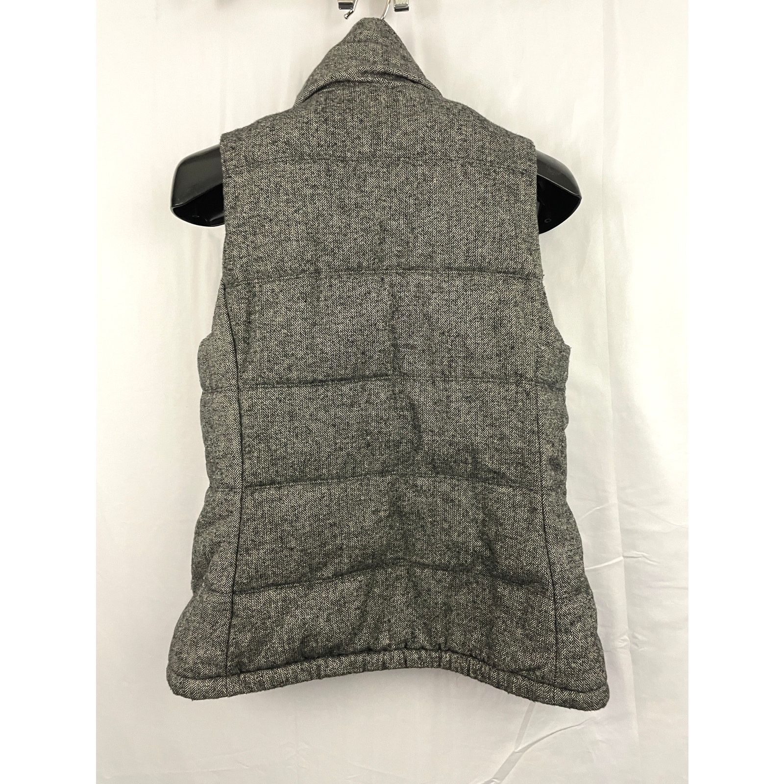 Old Navy Old Navy Herringbone Wool Blend Puffer Vest SMALL Size S / US 4 / IT 40 - 2 Thumbnail