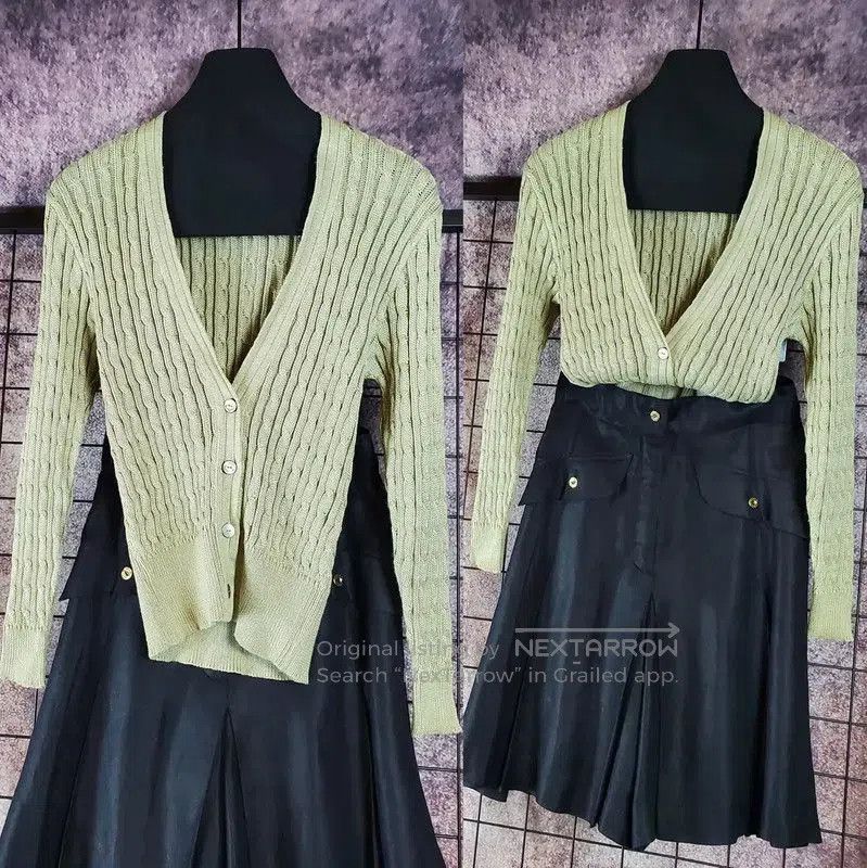 Burberry Burberry Women's Knitted Short Cardigan in Light Green. Size M / US 6-8 / IT 42-44 - 2 Thumbnail