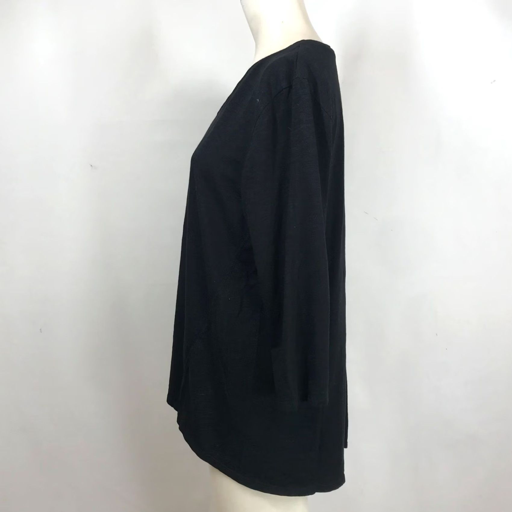 Vintage CHICO'S Black V Neck Cotton Blend Top Shirt Womens 2 Size XS / US 0-2 / IT 36-38 - 6 Thumbnail