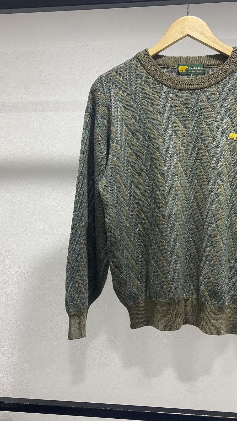 Aran Isles Knitwear × Golden Bear Acne Studios Inspired Knit Sweater by Golden Bear Size US L / EU 52-54 / 3 - 3 Thumbnail