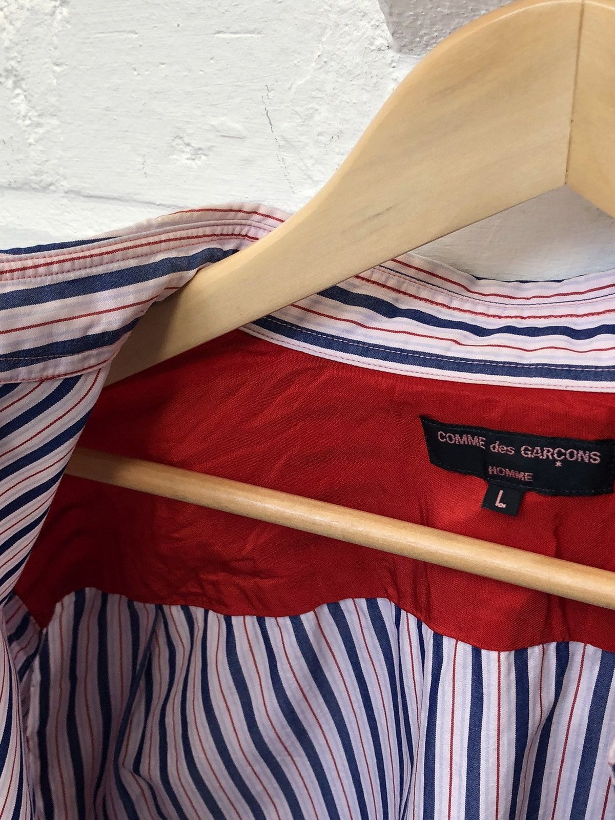 Comme des Garcons Homme Comme des garçons homme striped shirt Size US L / EU 52-54 / 3 - 4 Thumbnail