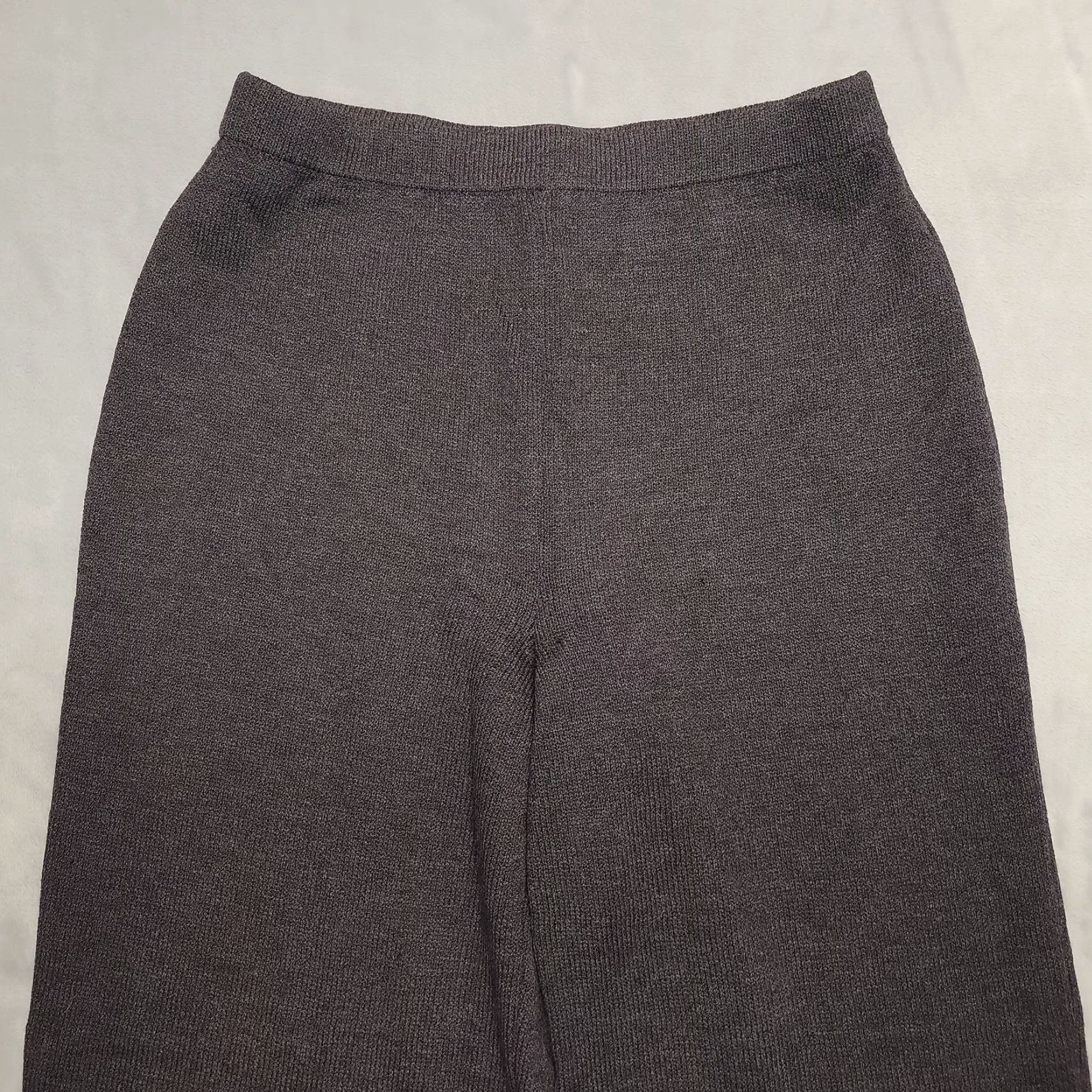 St. John VINTAGE St John Collection Pants Womens 10 Gray Knit Marie Gray Classic Luxury Made USA Size 32" / US 10 / IT 46 - 3 Thumbnail