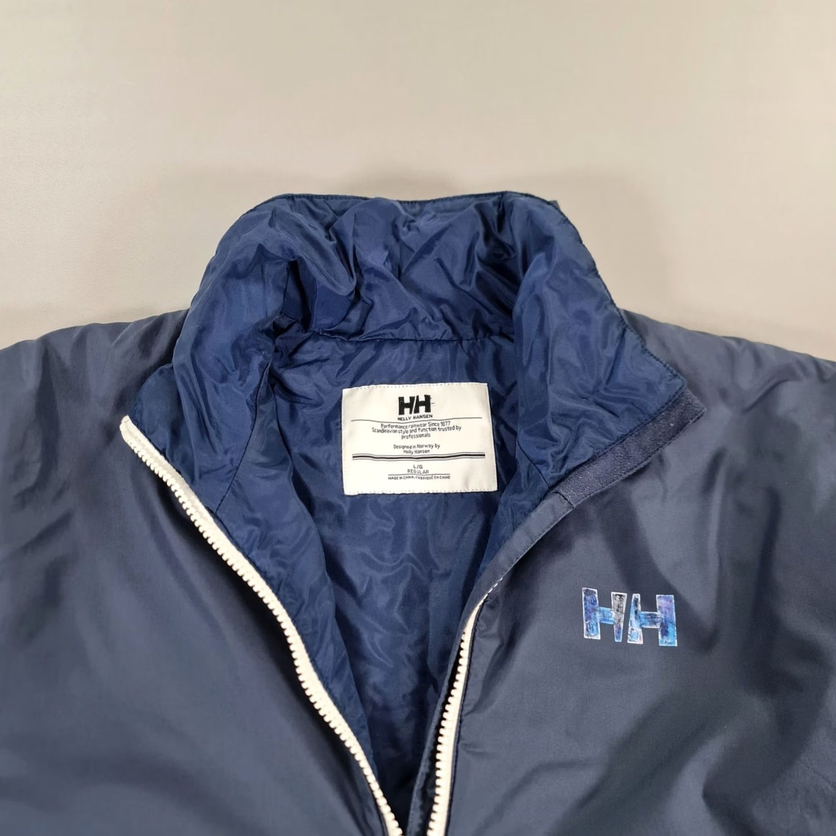 Helly Hansen Helly Hansen Mens Puffer Jacket Blue Large Lightweight Primaloft Full Zip Size US L / EU 52-54 / 3 - 2 Thumbnail