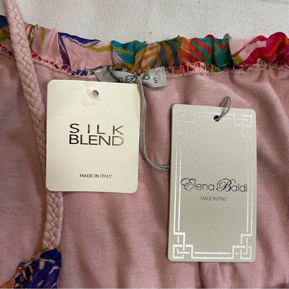 Other NWT New Elena Baldi Floral Silk Blend Made In Italy Size S Size S / US 4 / IT 40 - 8 Thumbnail