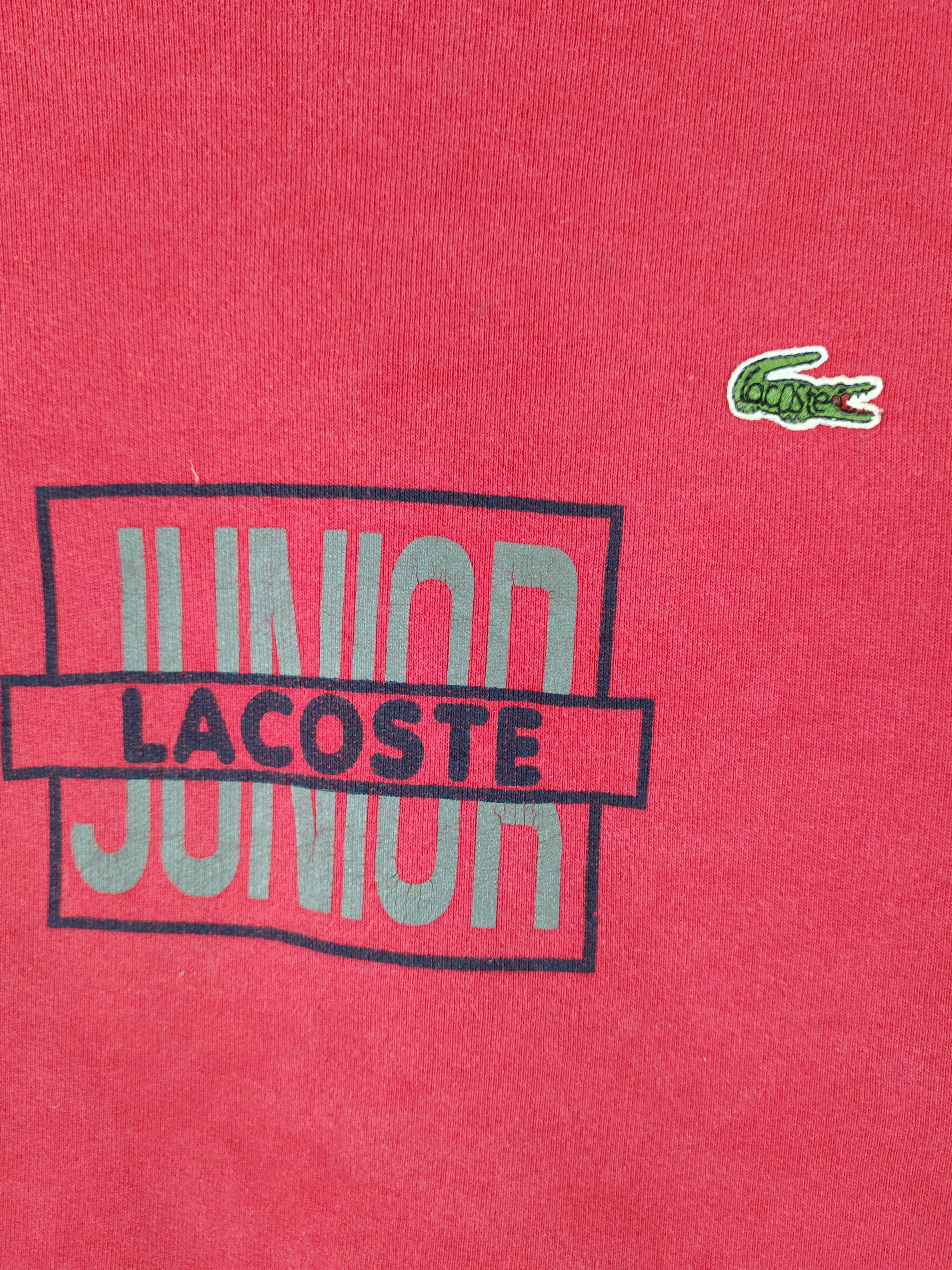 Lacoste × Vintage DL Lacoste vintage Red Sweatshirts #428 Size M / US 6-8 / IT 42-44 - 3 Thumbnail