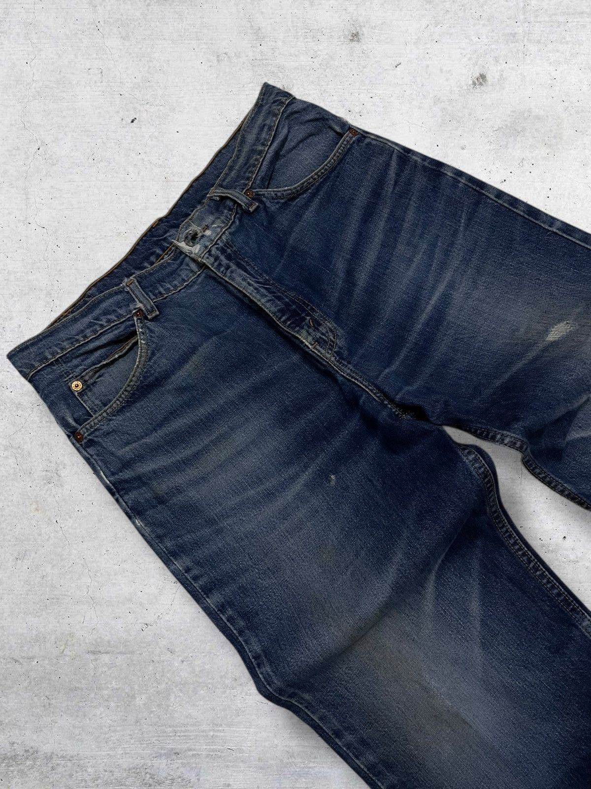 Levi's Vintage Clothing VINTAGE LEVIS 605 ORANGE TAB 1990S DESIGNER DISTRESSED DENIM Size US 34 / EU 50 - 7 Thumbnail