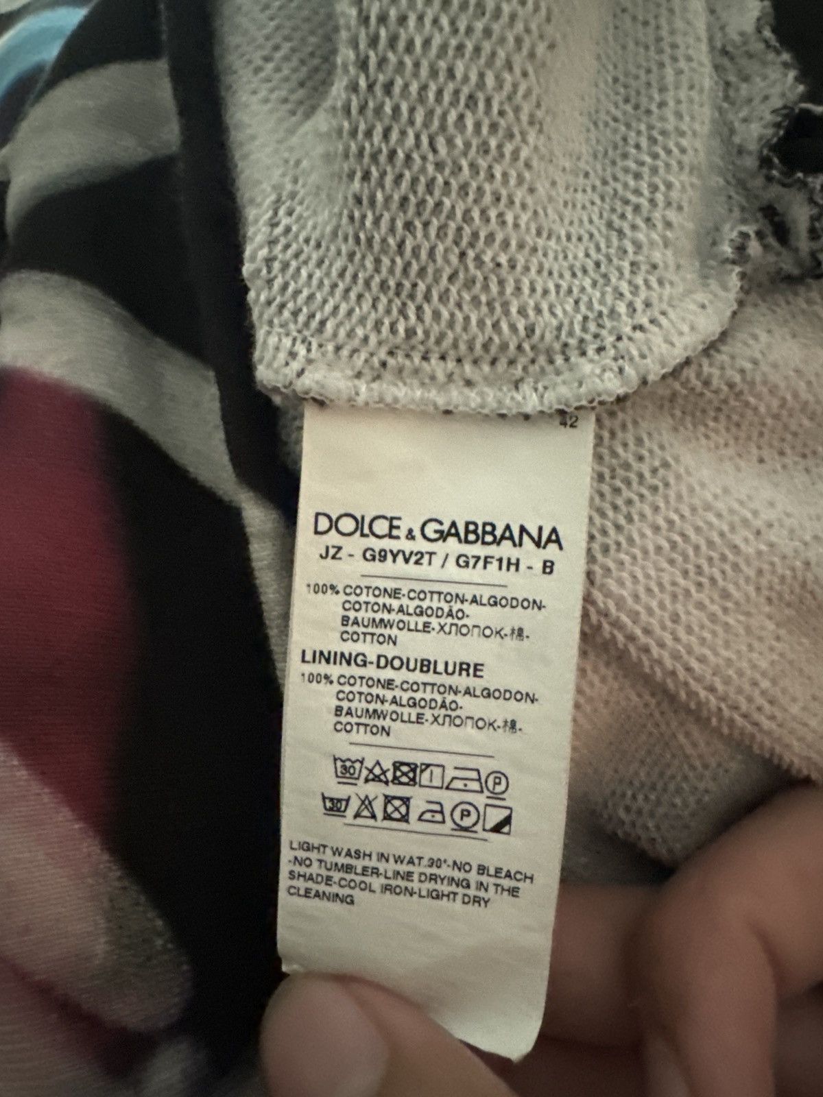 Dolce & Gabbana Dolce and gabbana graffiti print cotton hoodie Size US L / EU 52-54 / 3 - 5 Thumbnail