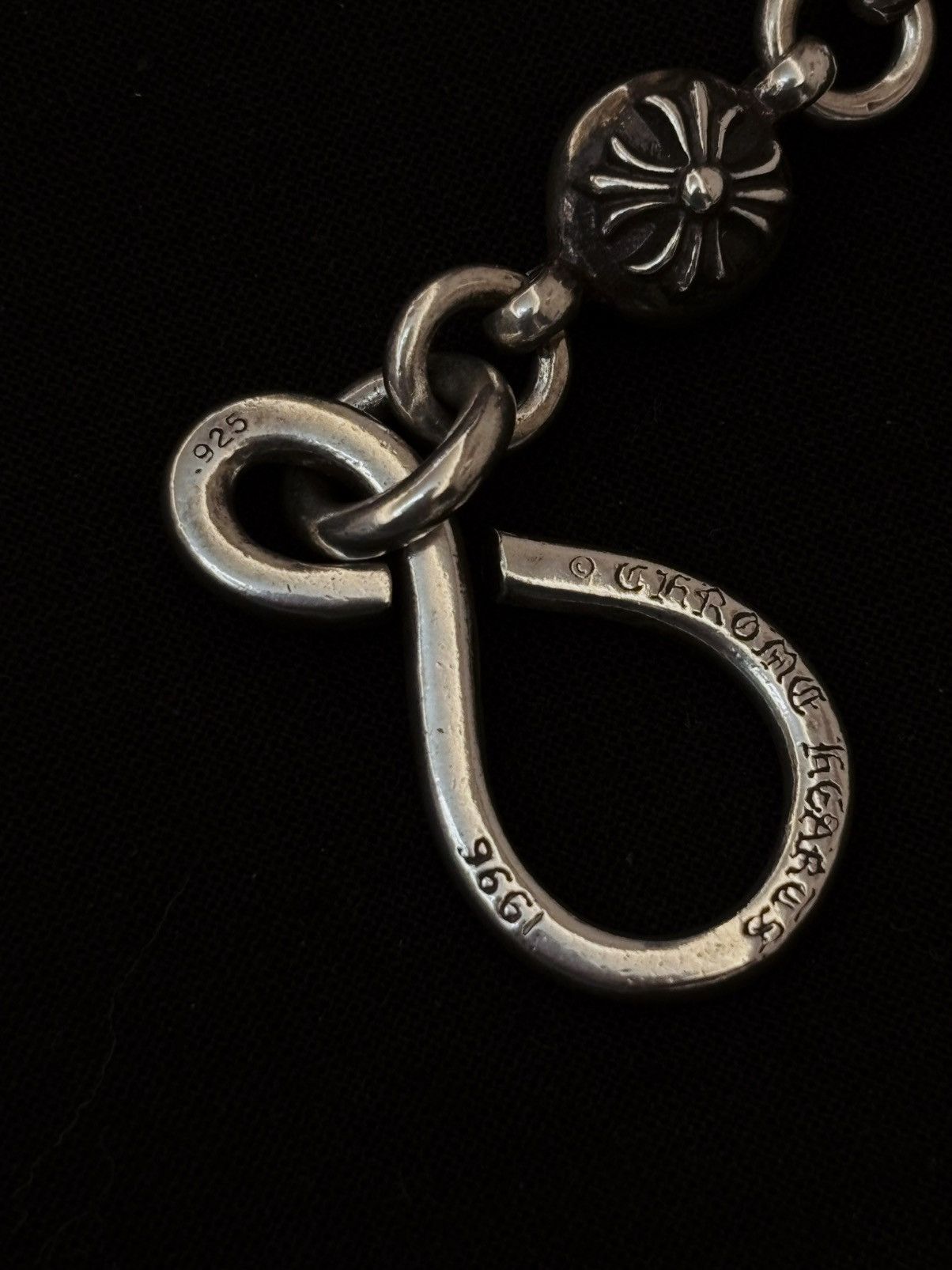 Chrome Hearts Chrome hearts silver Cross ball wallet chain 17” Size ONE SIZE - 5 Thumbnail