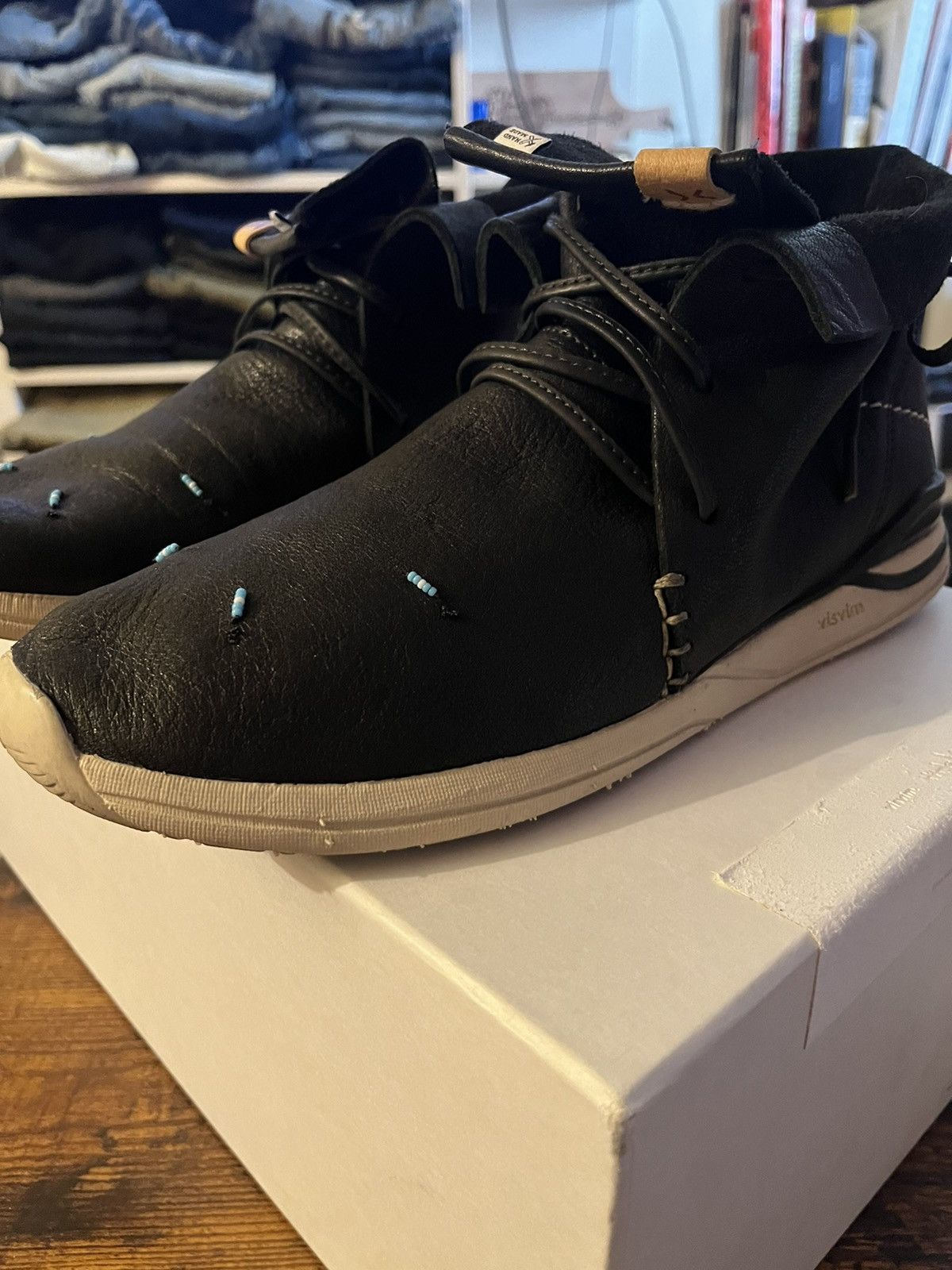 Visvim Visvim Huron Moc Red Deer Hi-Folk Black | Grailed