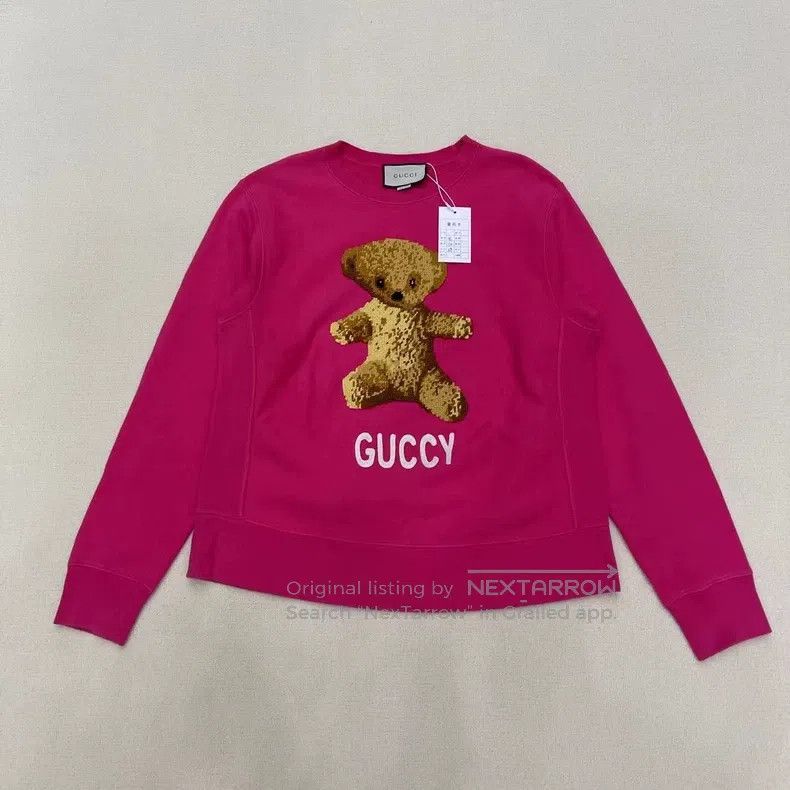 Gucci Gucci Bear Pink Sweatshirt Size M / US 6-8 / IT 42-44 - 1 Thumbnail