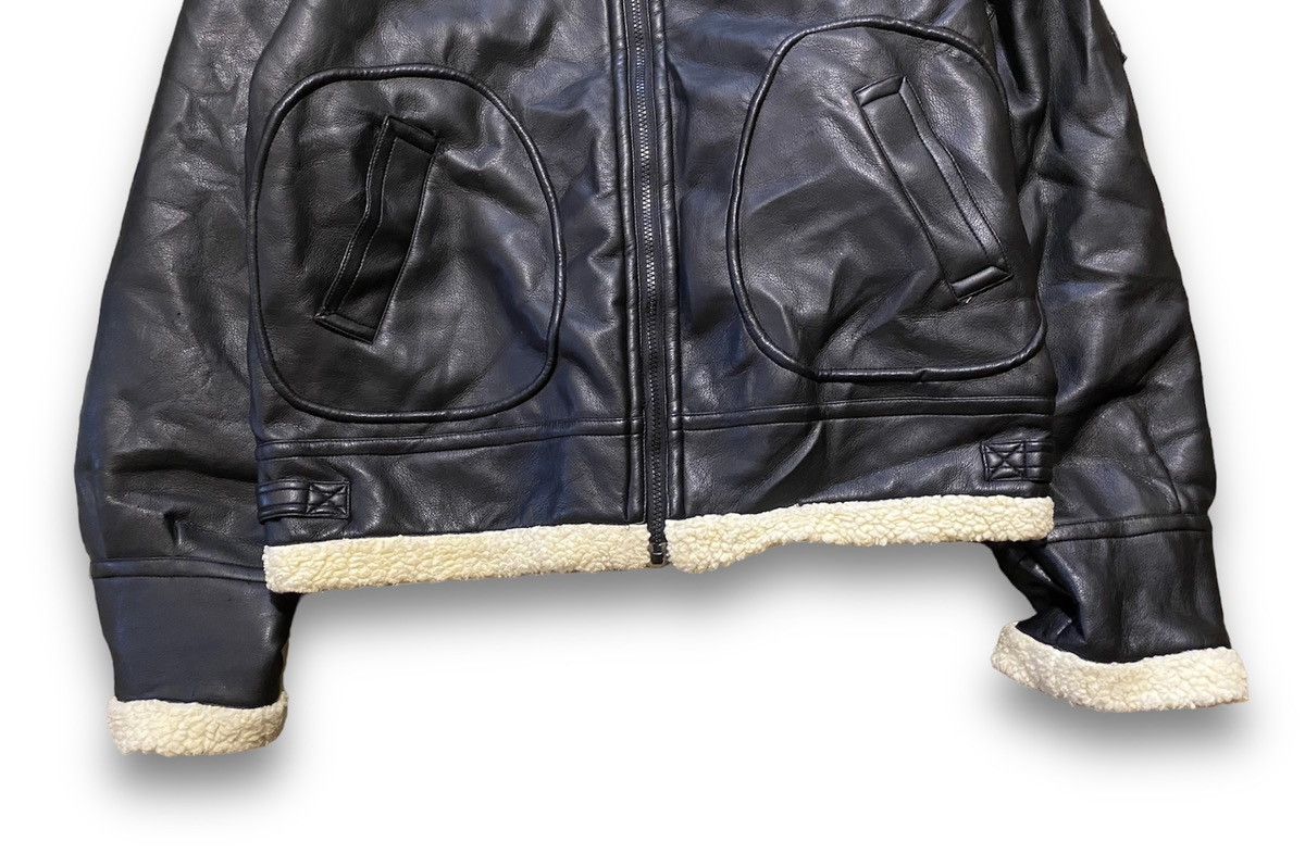 Scott&Fox Vintage Alaska Military Army Inc Leather Jacket XL 