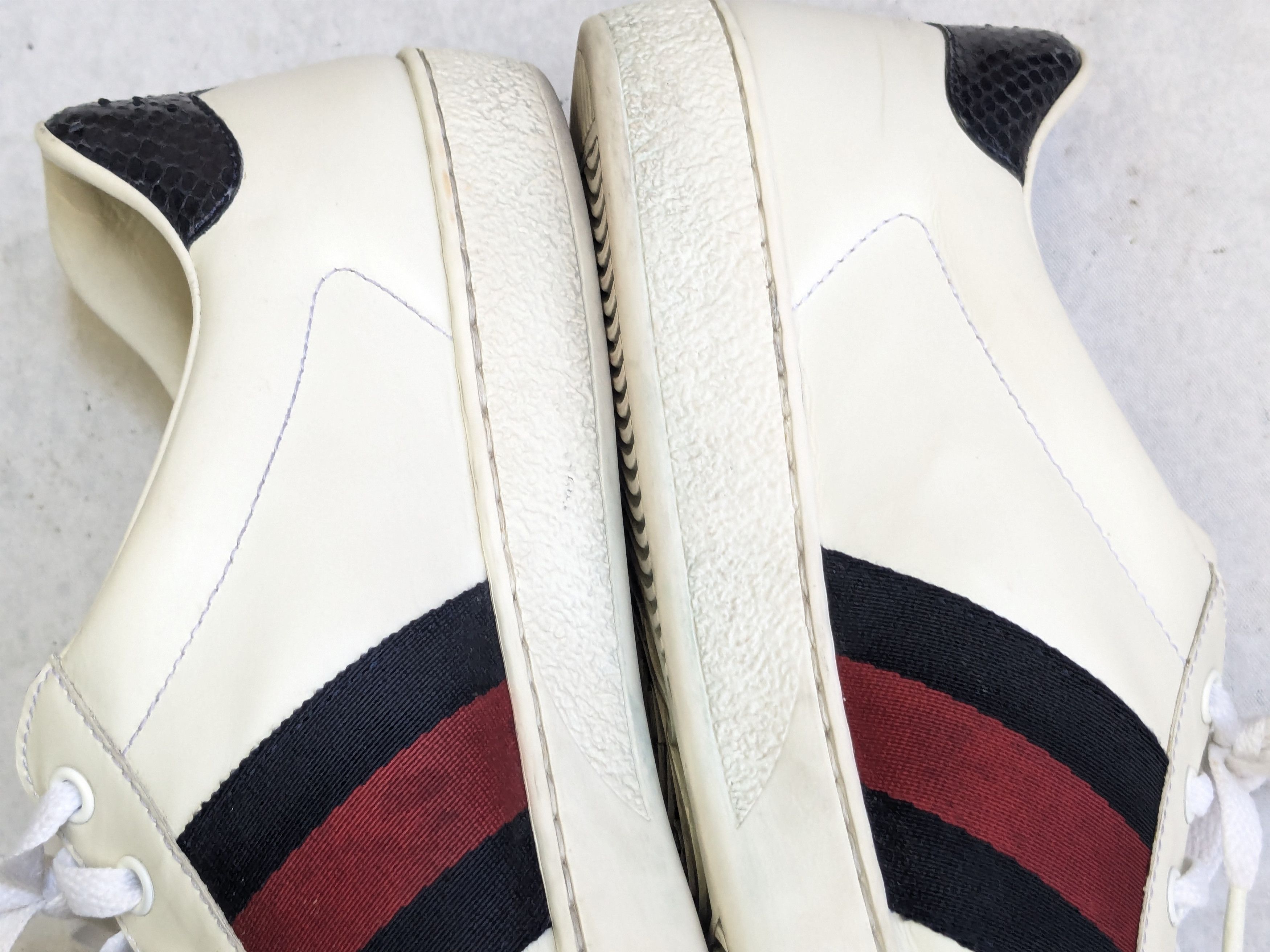 Gucci Gucci Ace Sneakers White 11.5 Low Tops Leather Size US 11.5 / EU 44-45 - 14 Thumbnail