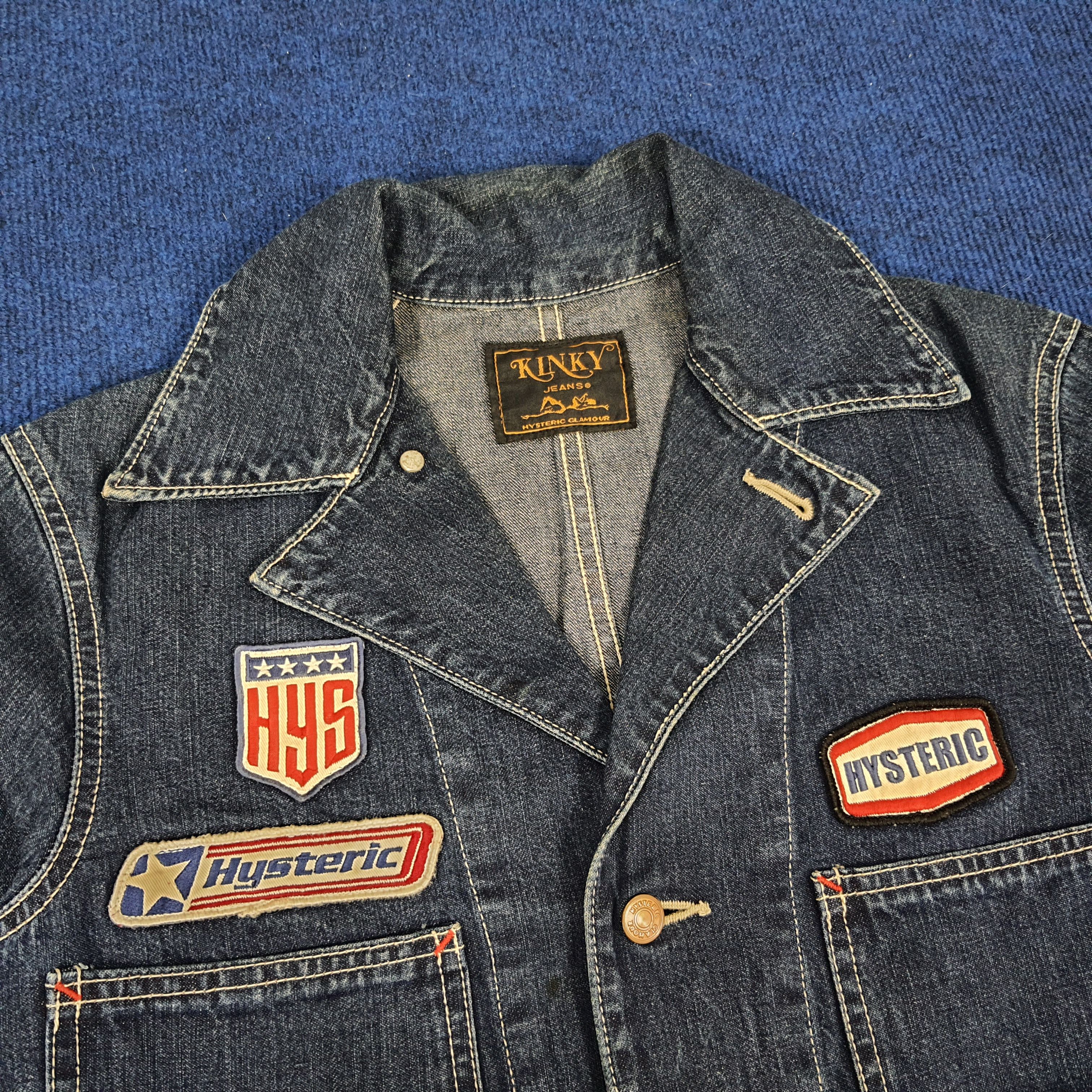 Hysteric Glamour Vintage Hysteric Glamour Patches Japan Denim Jacket C129N14 Size US S / EU 44-46 / 1 - 2 Thumbnail