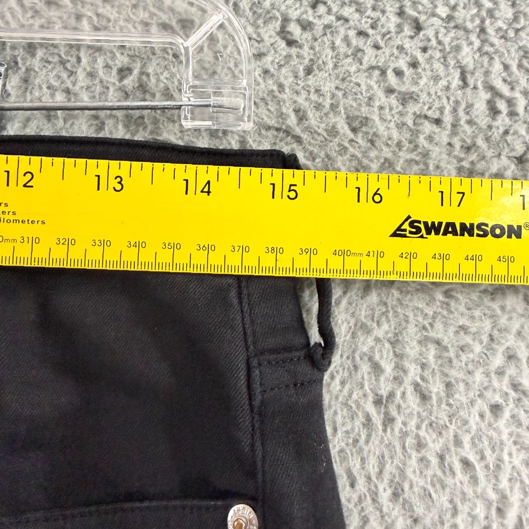 Edwin Edwin Cassia Mini-Boot Jeans Womens Size 29 Black Denim Mid-Rise Stretch Jeans Size 29" - 5 Thumbnail