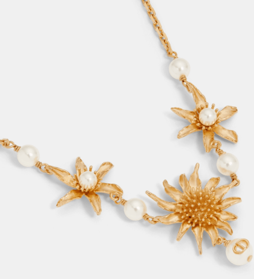 Dior o1w1db10126 N3084W Size : OS / Short Necklace in Gold/White Size ONE SIZE - 2 Thumbnail