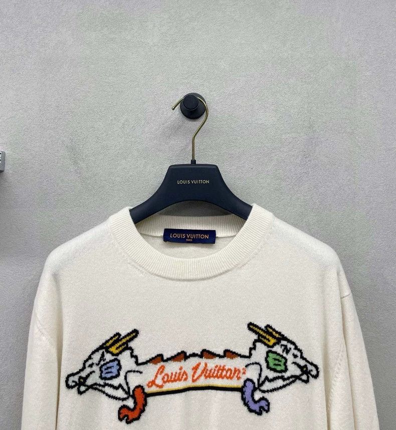 Louis Vuitton Louis Vuitton Beige double-head dragon knitted sweater 2504 Size US M / EU 48-50 / 2 - 4 Thumbnail