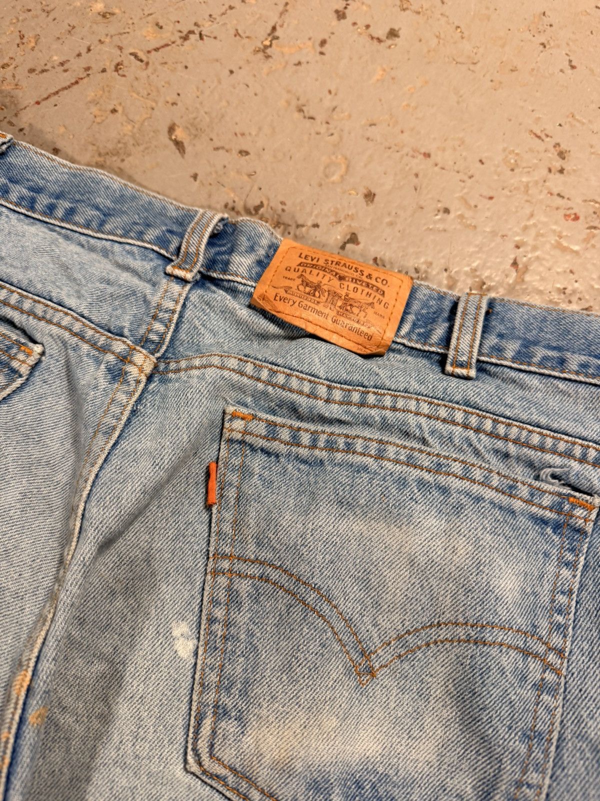 Levi's Vintage Paint Splash Classic Orange Tag Levi Denim Pants Size US 36 / EU 52 - 8 Thumbnail