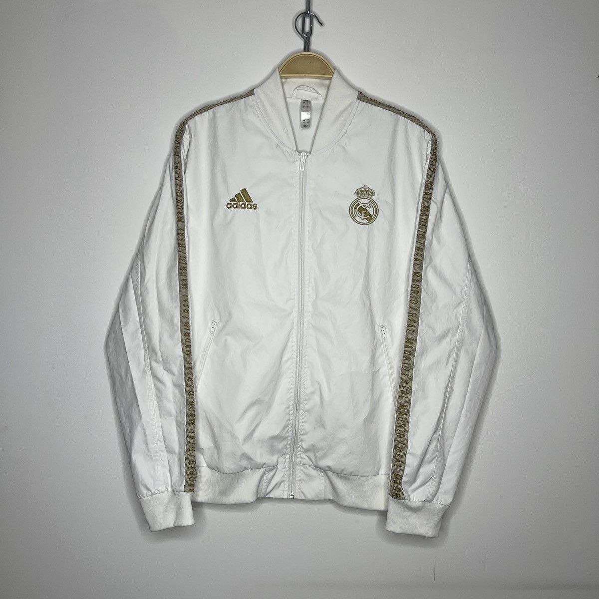 Adidas Adidas Real Madrid Tracksuit Training Soccer Jacket Football Size US L / EU 52-54 / 3 - 1 Thumbnail
