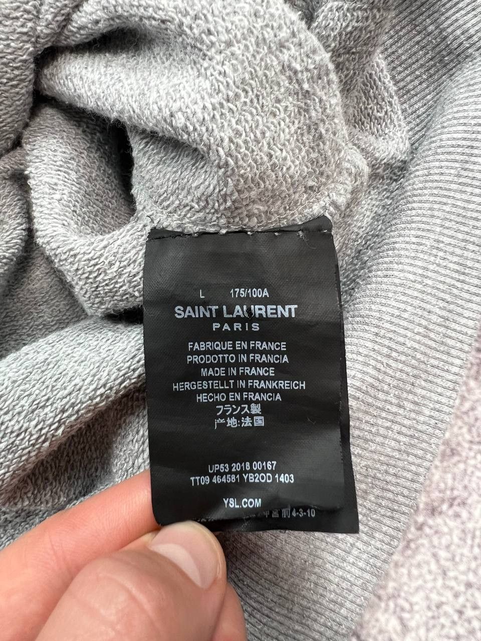 Saint Laurent Paris Saint Laurent Paris Hoodie Size US L / EU 52-54 / 3 - 8 Thumbnail